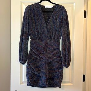 ASTR the Label Meredith Dress in Rainbow Metallic, Medium